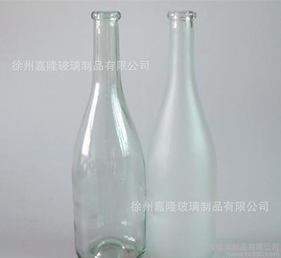 白料透明玻璃白酒瓶 冰/紅酒瓶,可烤花、絲印刷、噴涂加工